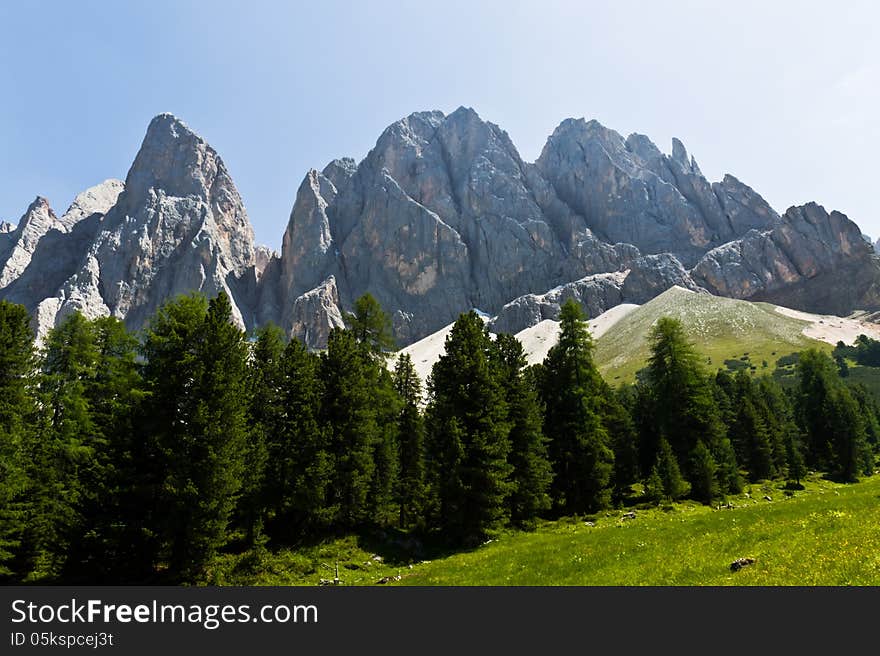 High mountain landscape in South Tyrol. High mountain landscape in South Tyrol