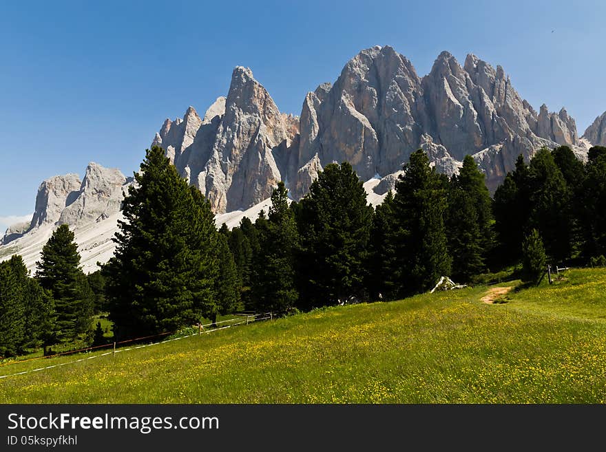 High mountain landscape in South Tyrol. High mountain landscape in South Tyrol