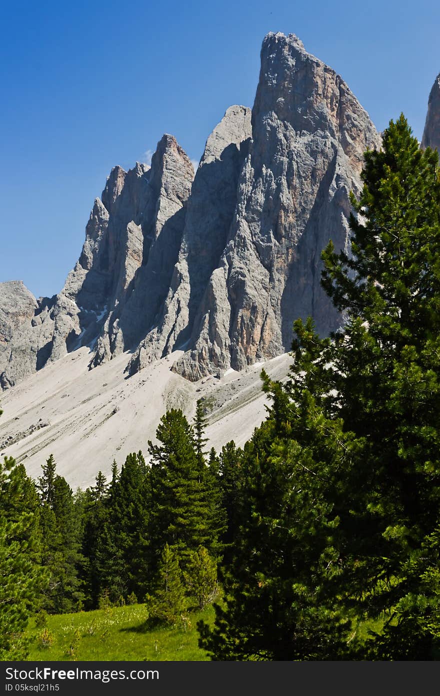 High mountain landscape in South Tyrol. High mountain landscape in South Tyrol