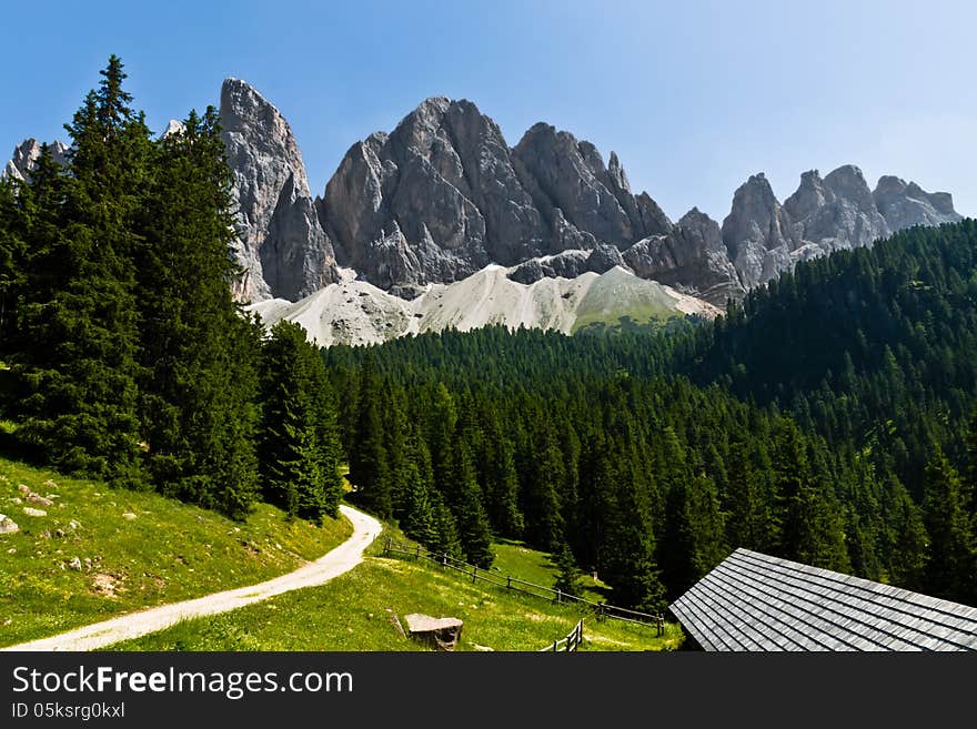 High mountain landscape in South Tyrol. High mountain landscape in South Tyrol