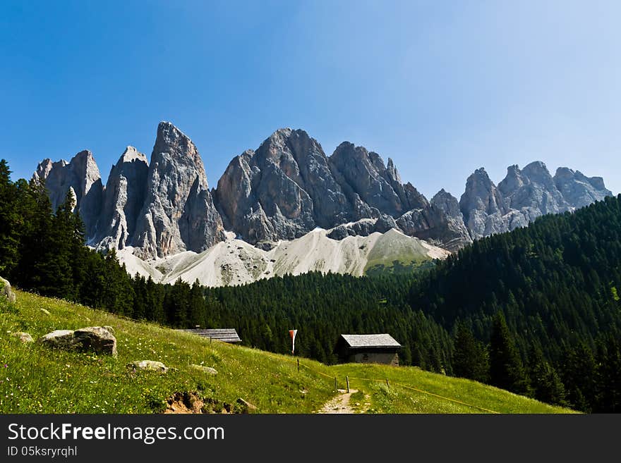 High mountain landscape in South Tyrol. High mountain landscape in South Tyrol