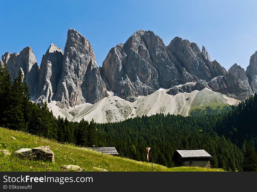 High mountain landscape in South Tyrol. High mountain landscape in South Tyrol