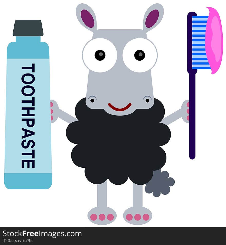 Clean teeth sheep