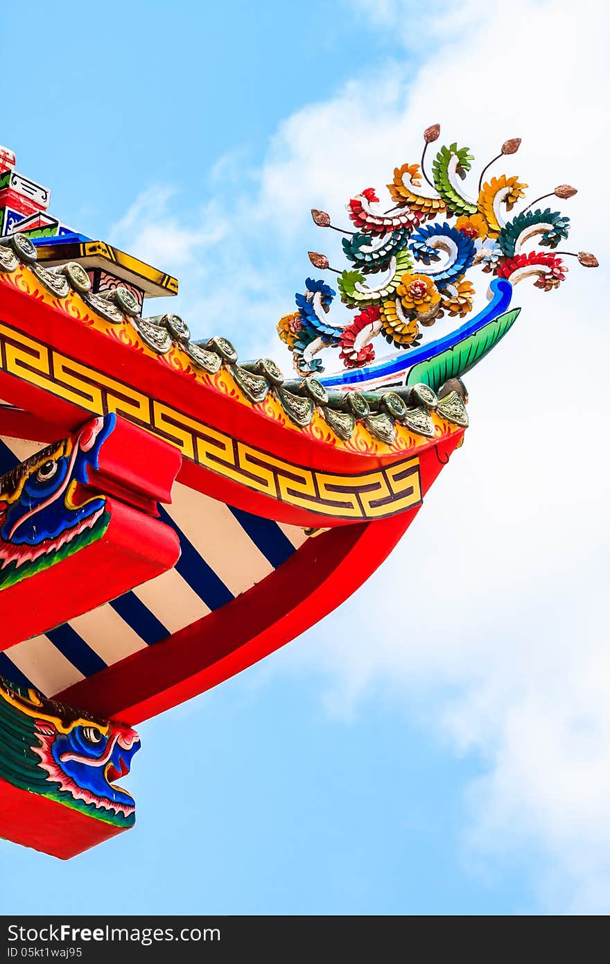 Roof Decoration Of Chinese Temple