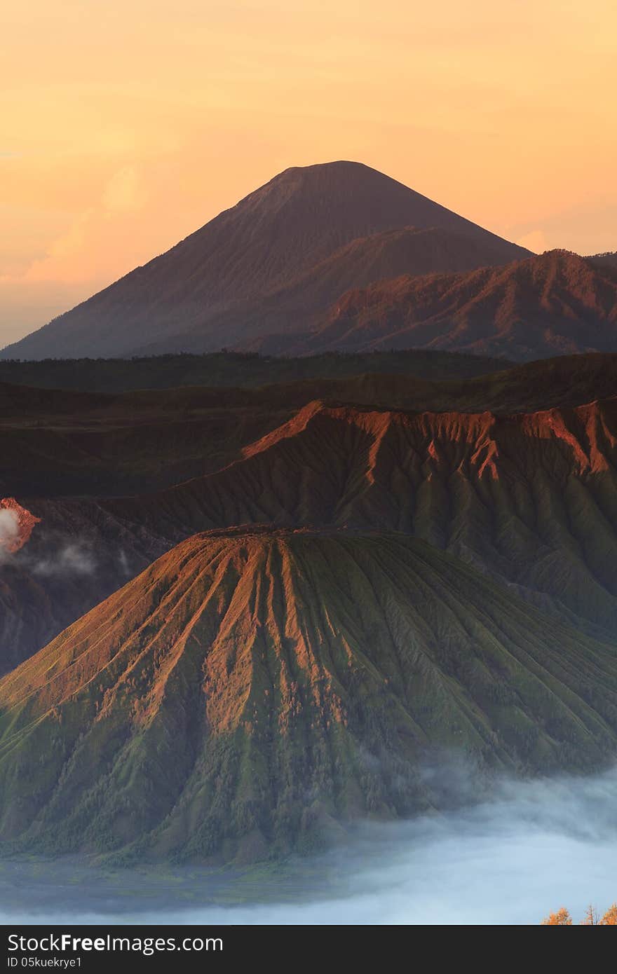 Bromo Mountain In Tengger Semeru National Park At Sunrise