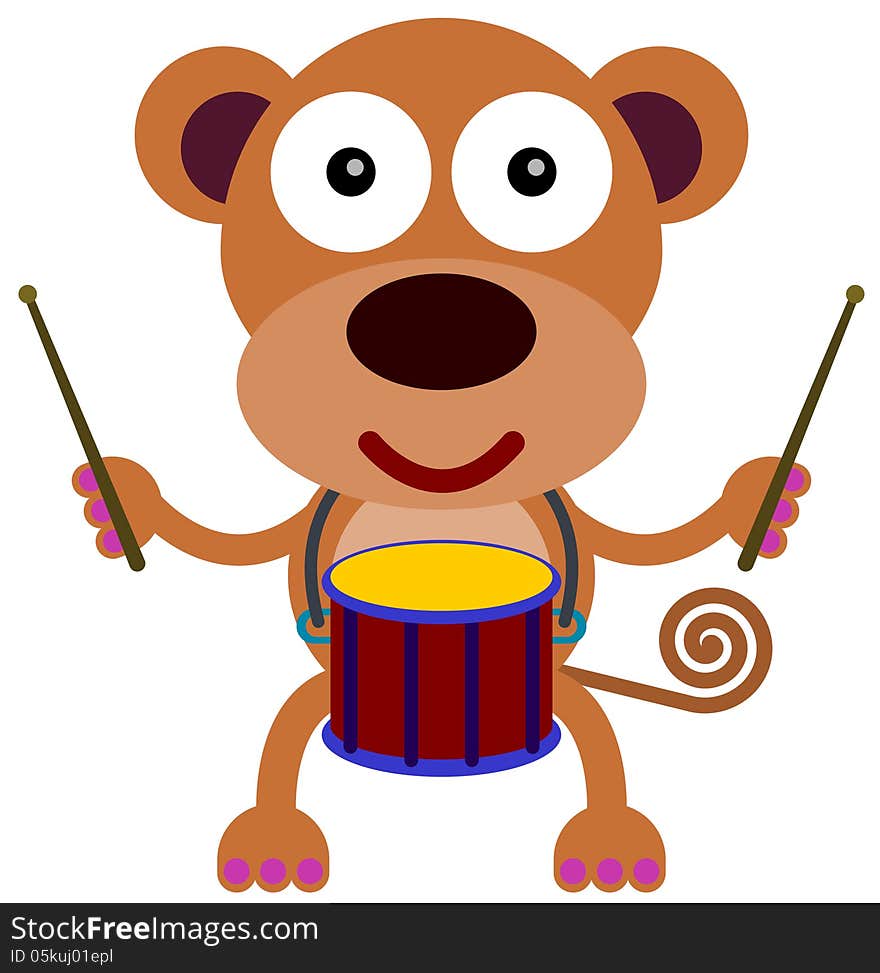 Drummer monkey