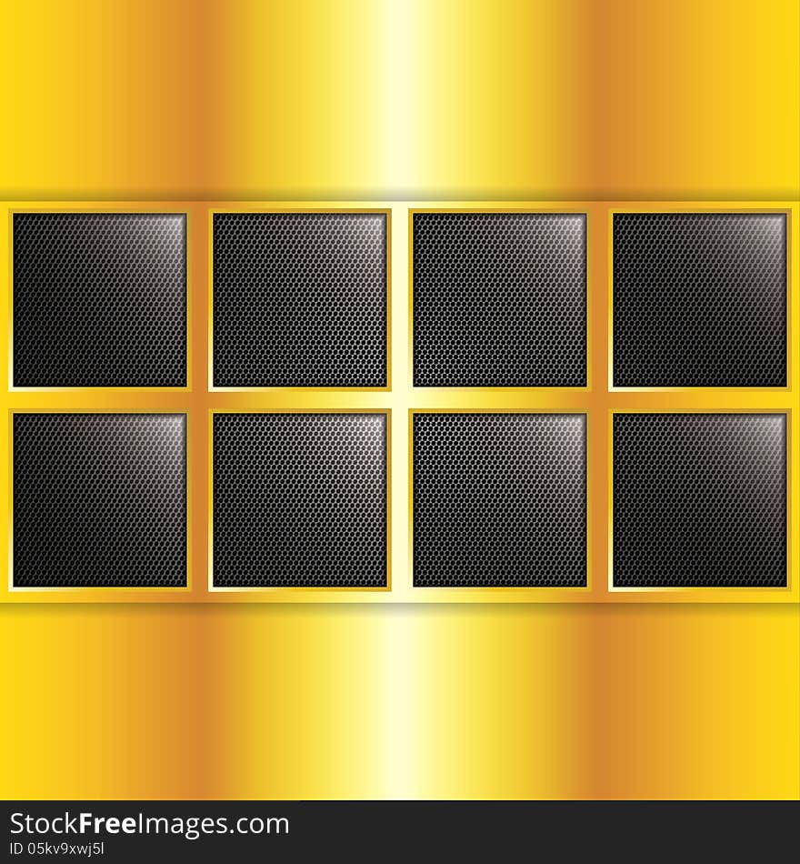 Abstract golden background - vector illustration. Abstract golden background - vector illustration