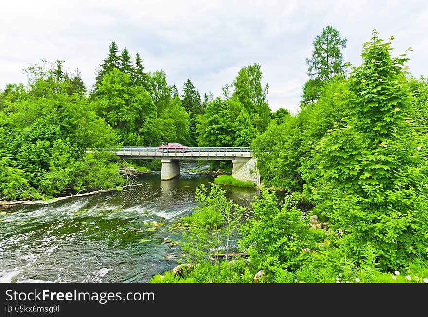 River Valgejogi in Lahemaa National Park. River Valgejogi in Lahemaa National Park.