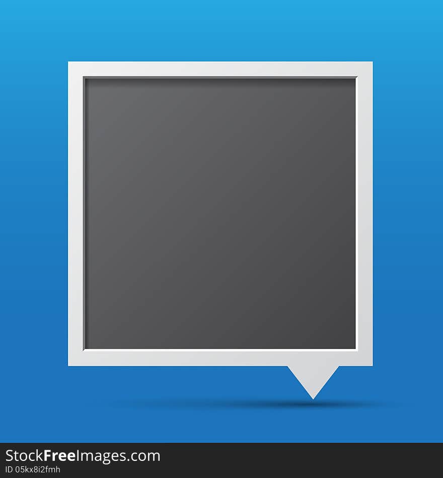 3D bubble talk blackboard. Design element , Illustrator EPS10