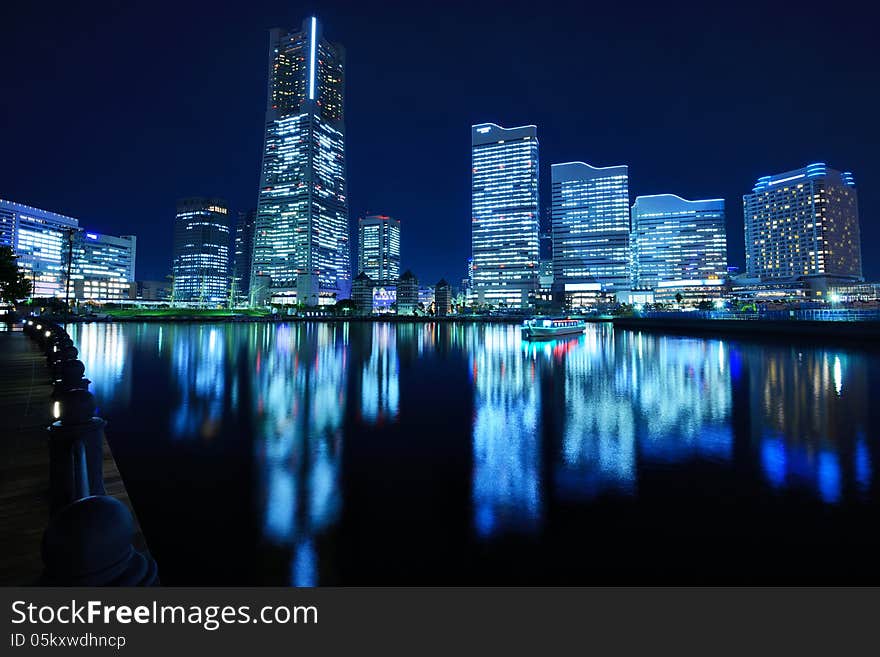 Yokohama, Japan Cityscape At Minato-mirai