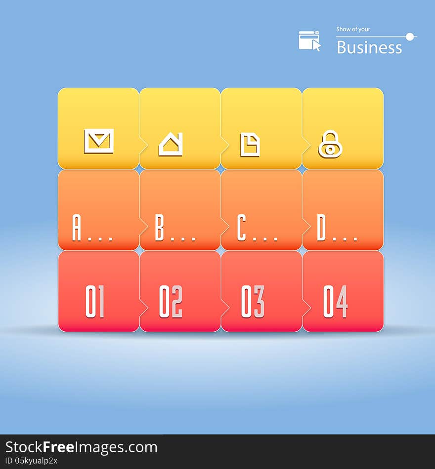 Abstract corporate background whit icons and tabs easy to edit. Abstract corporate background whit icons and tabs easy to edit