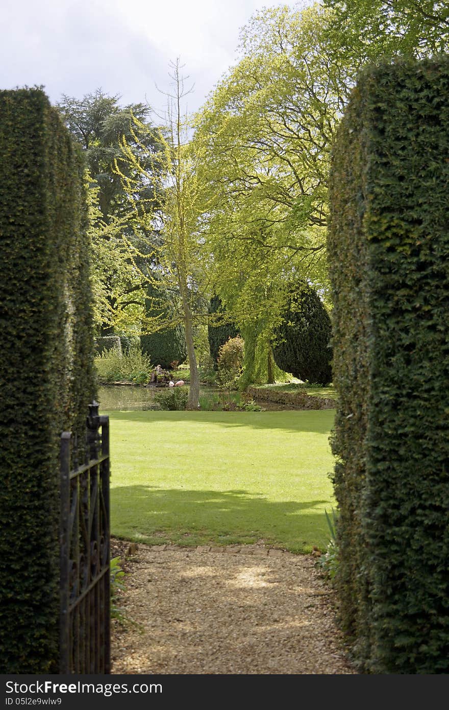 Gate in a park