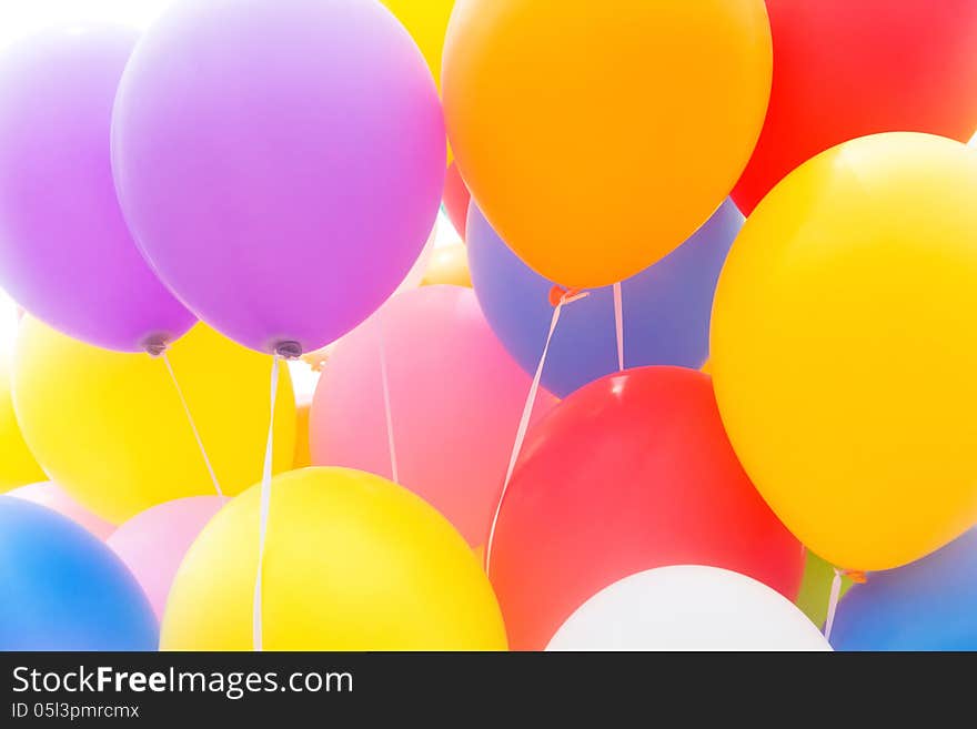 Image of Multicolored Balloon Background