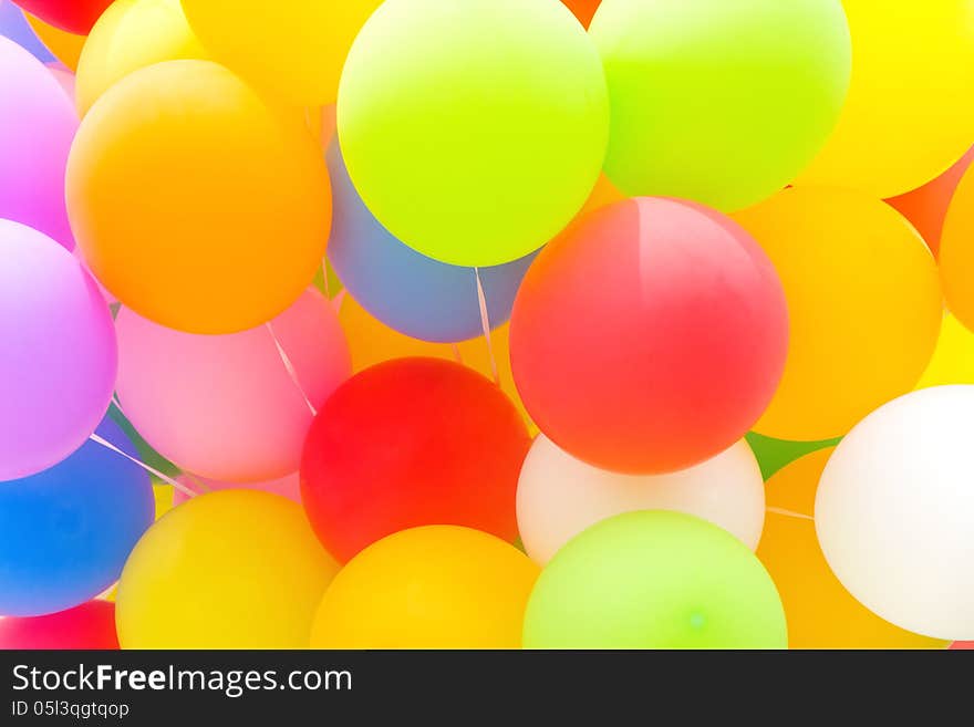 Multicolored Balloon Background