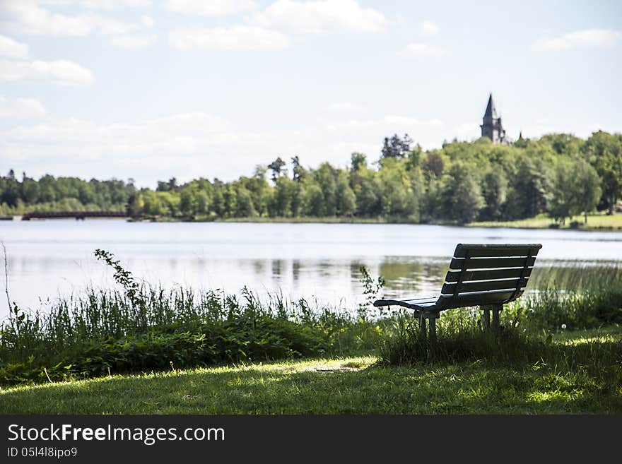 Bench by the lake