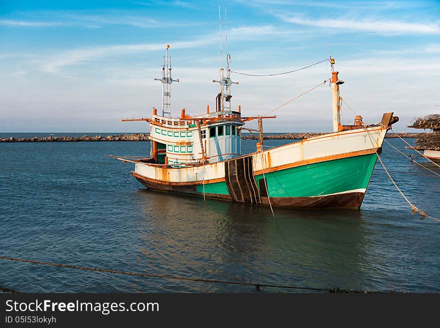 The Fishing pier at chaam