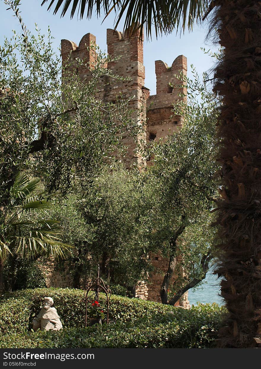 Old Castle On Lake Garda