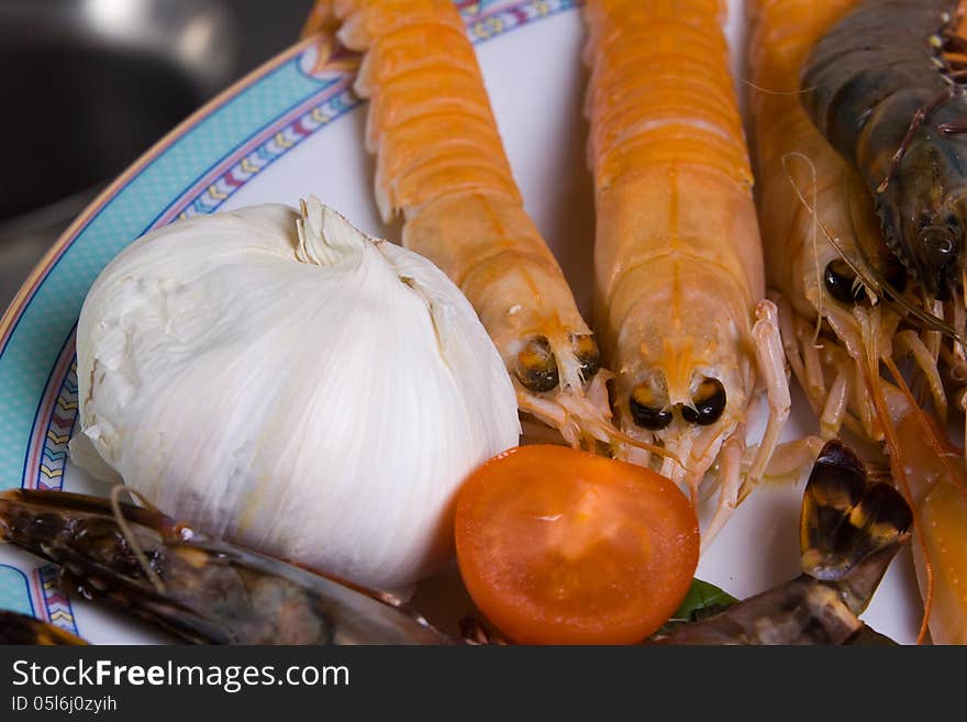 Fish plate ready to be cooked