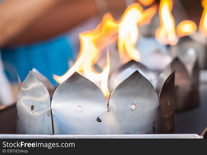 A Ritual Making At Thai Temple