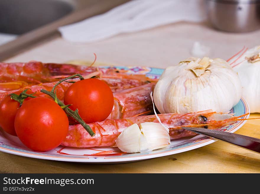 Preparing a wonderful fish plate