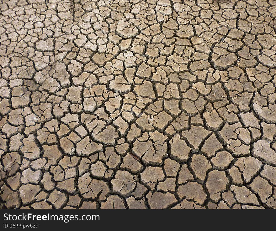 Cracked Ground for Background with Natural Drought Theme juwana indonesia