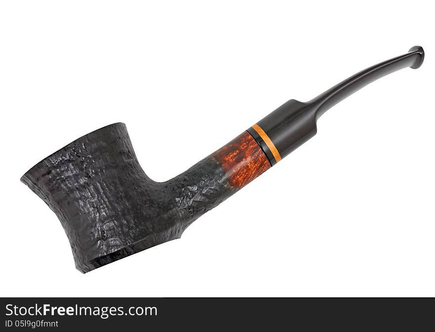 Tobacco pipe isolated on a white background.