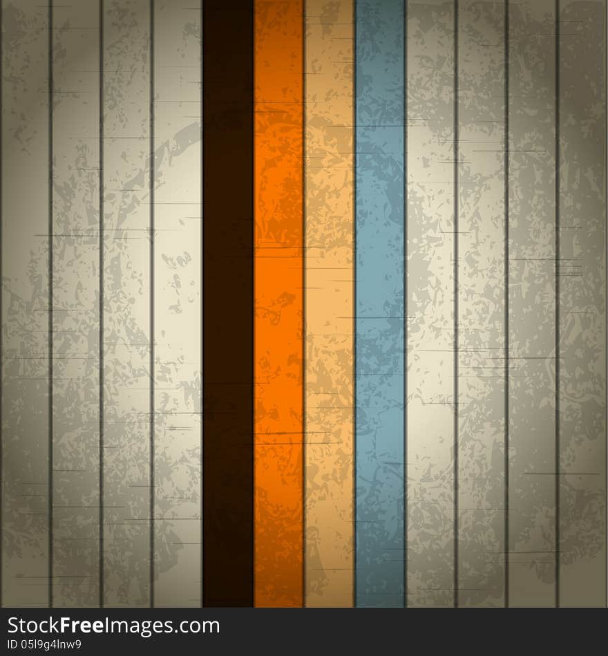 Retro Grunge Striped Vector Background. Retro Grunge Striped Vector Background