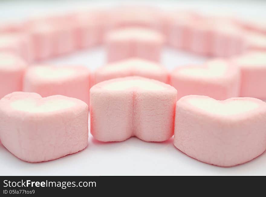 Pink Heart Marshmallow