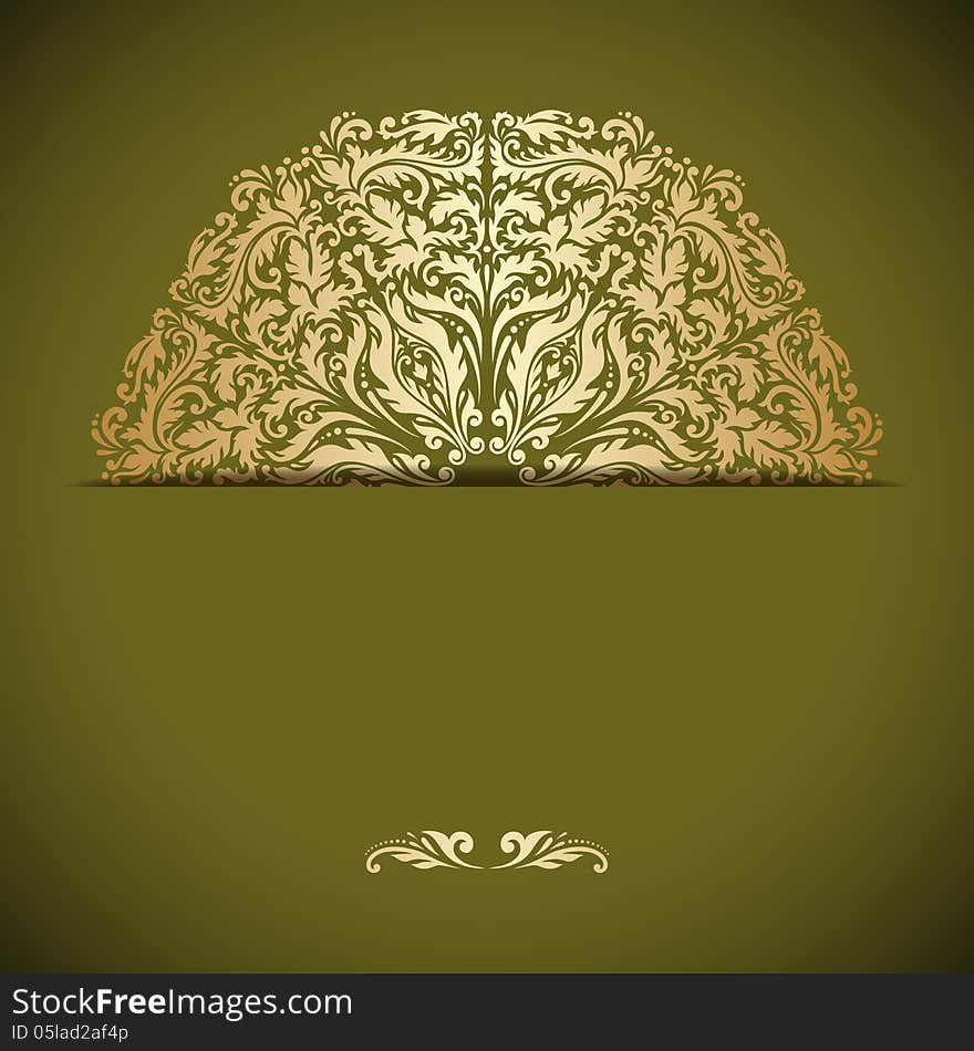 Vector Gold Ornament.