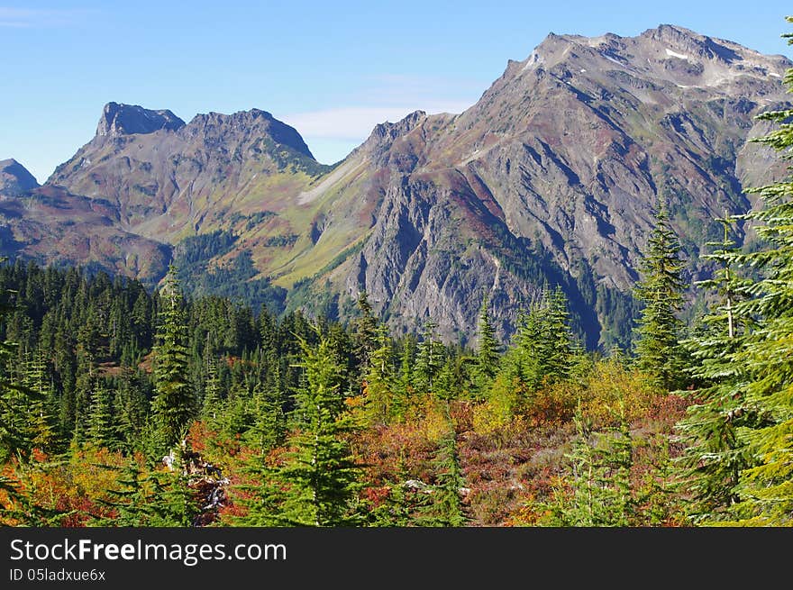 Cheam ranges, a mountain range in BC Cascades. Canada