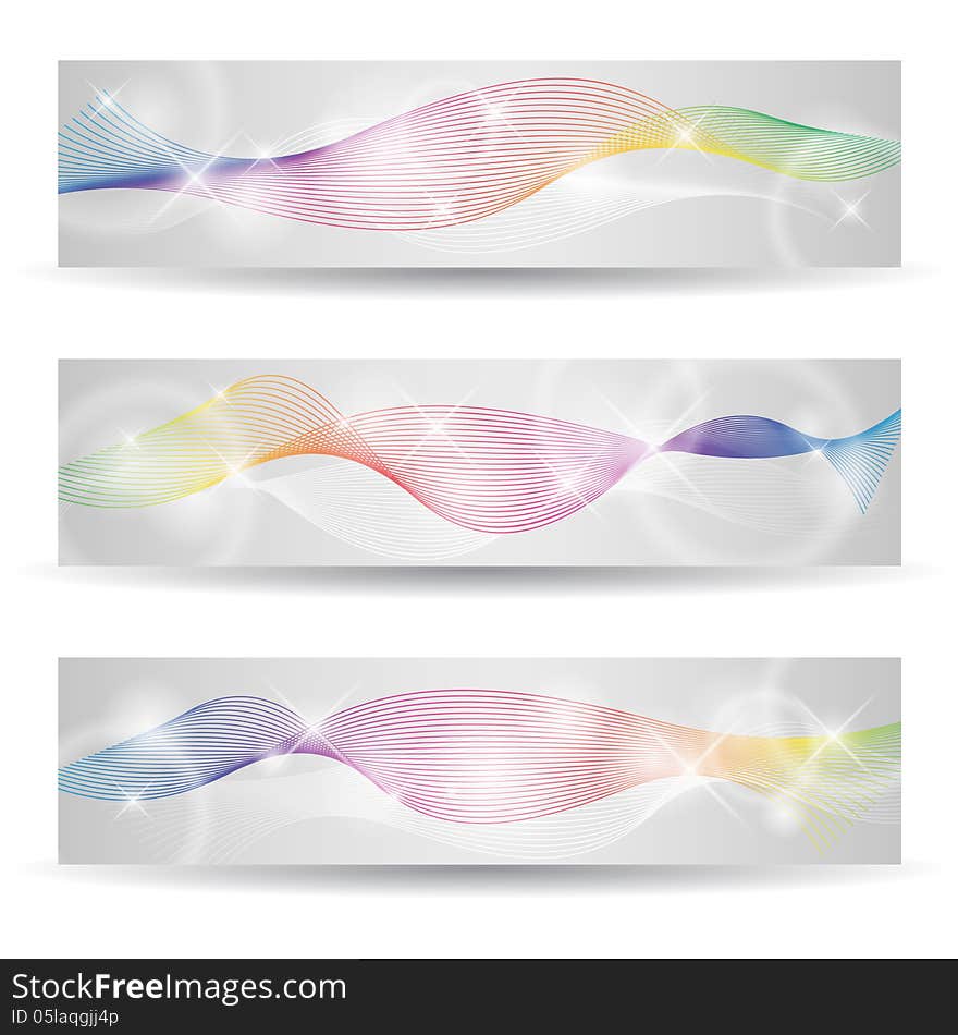 Vector Set of Abstract Banners