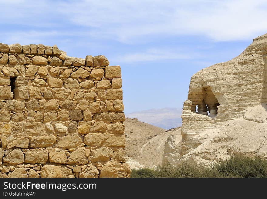 Ancient ruins of Zohar fortress in Judea desert, Israel. Ancient ruins of Zohar fortress in Judea desert, Israel.