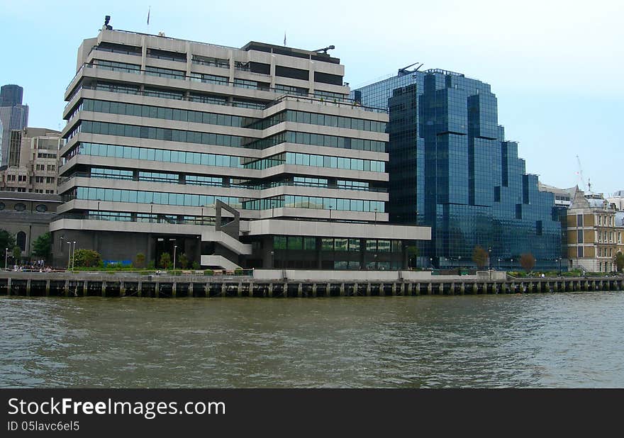 Buildings Along Thames In London