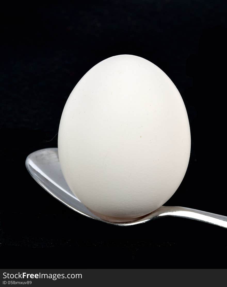 Egg on spoon