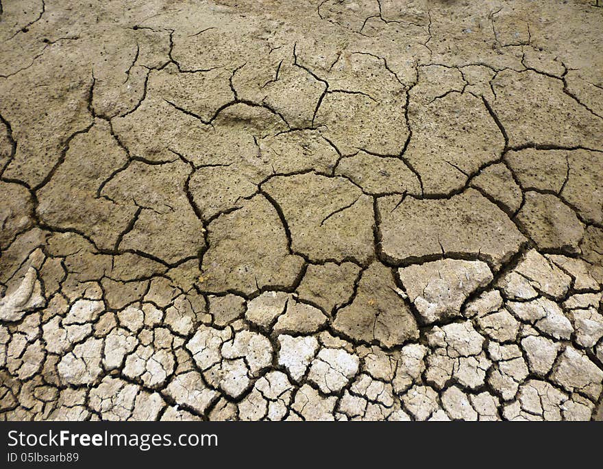 Cracked Ground for Background with Natural Drought Theme juwana indonesia