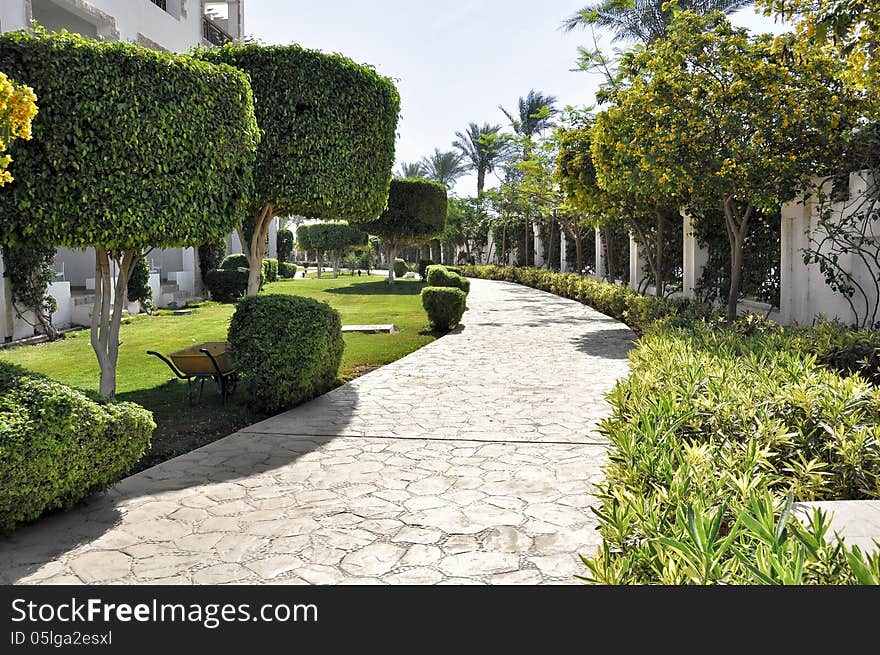 The resort area of Sharm El Sheikh