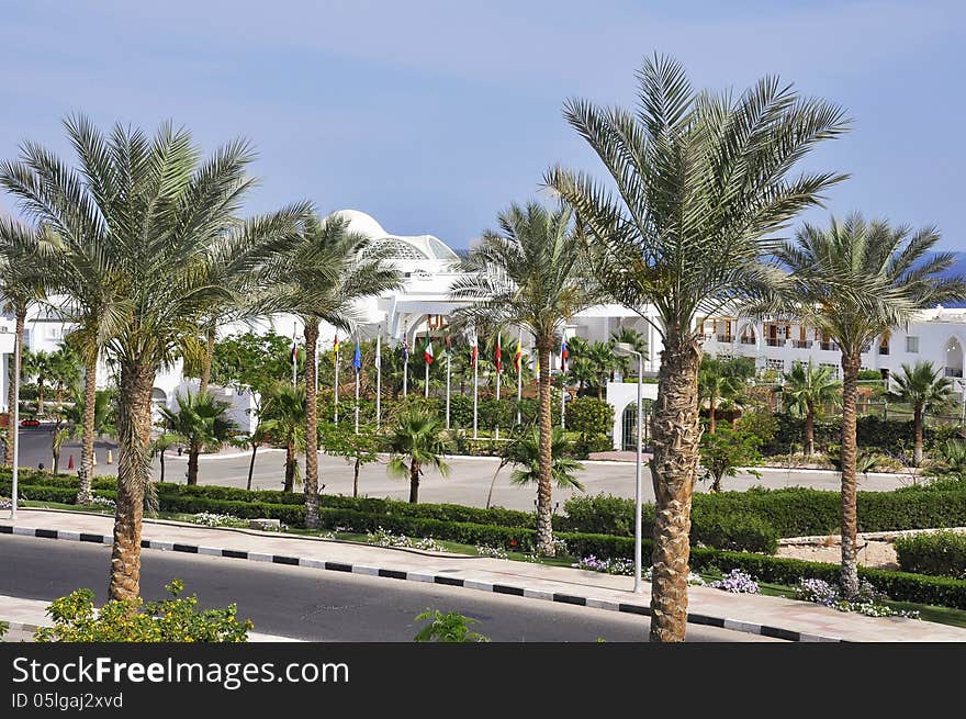 The resort area of Sharm El Sheikh