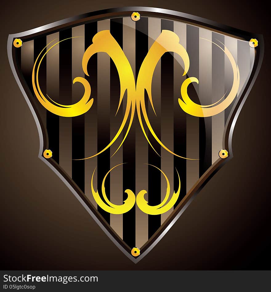 Shining medieval shield I can provide ai,eps and cdr files