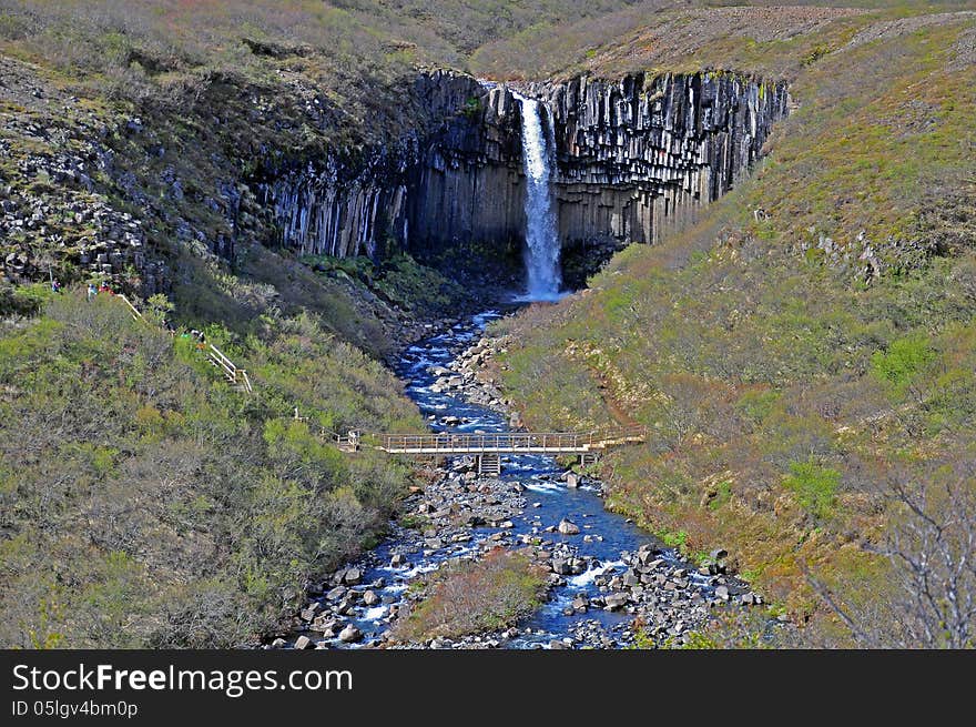 Svartifoll waterfall in Iceland