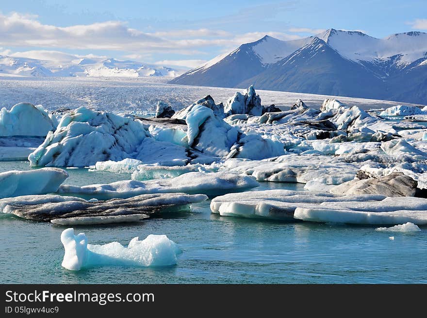 Glacier Lagoon in east Iceland