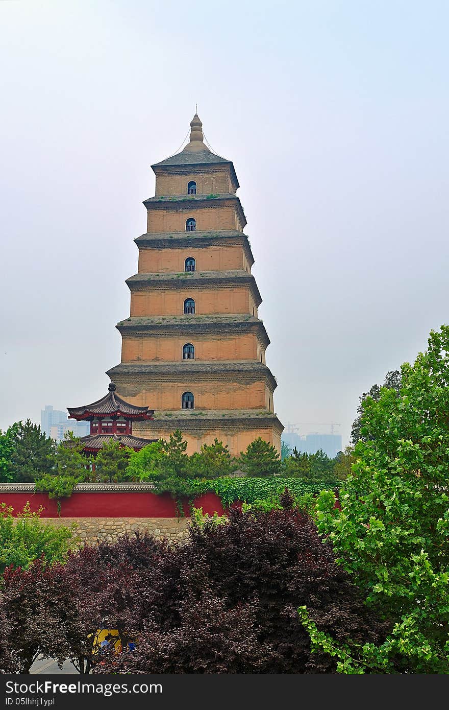 The wild goose pagoda_xian