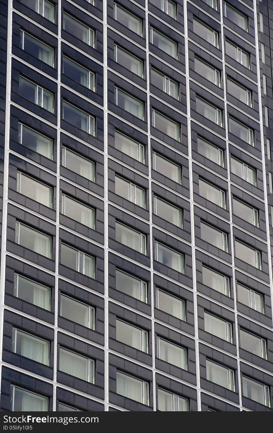 Modern building in a summer day