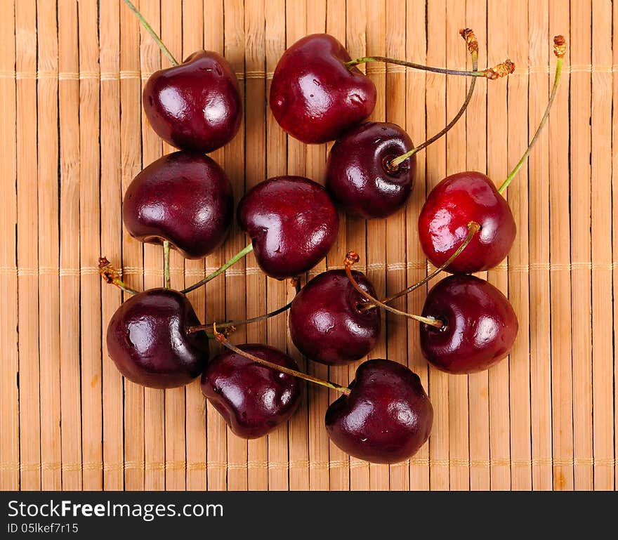 Heap Of Sweet Cherries