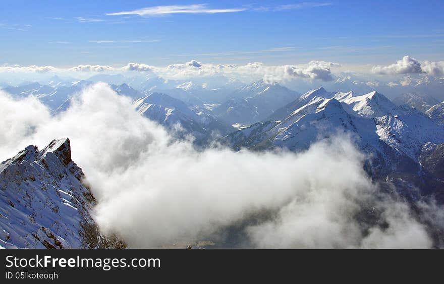 Peaks of Bavarian Alps