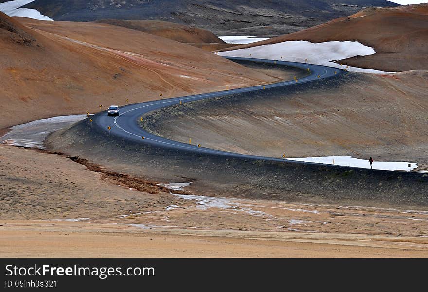 Icelandic road trip near Myvatn