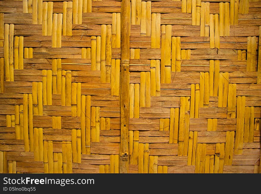 Close up bamboo wooden texture on the wall. Close up bamboo wooden texture on the wall