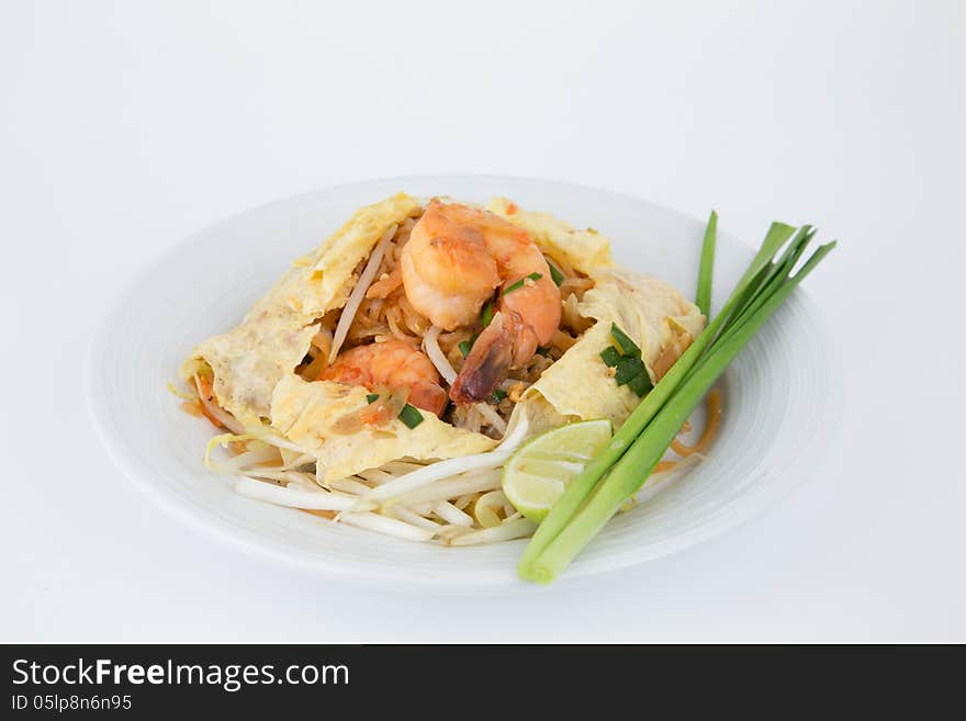 Stir-fired Rice Noodle With Prawns