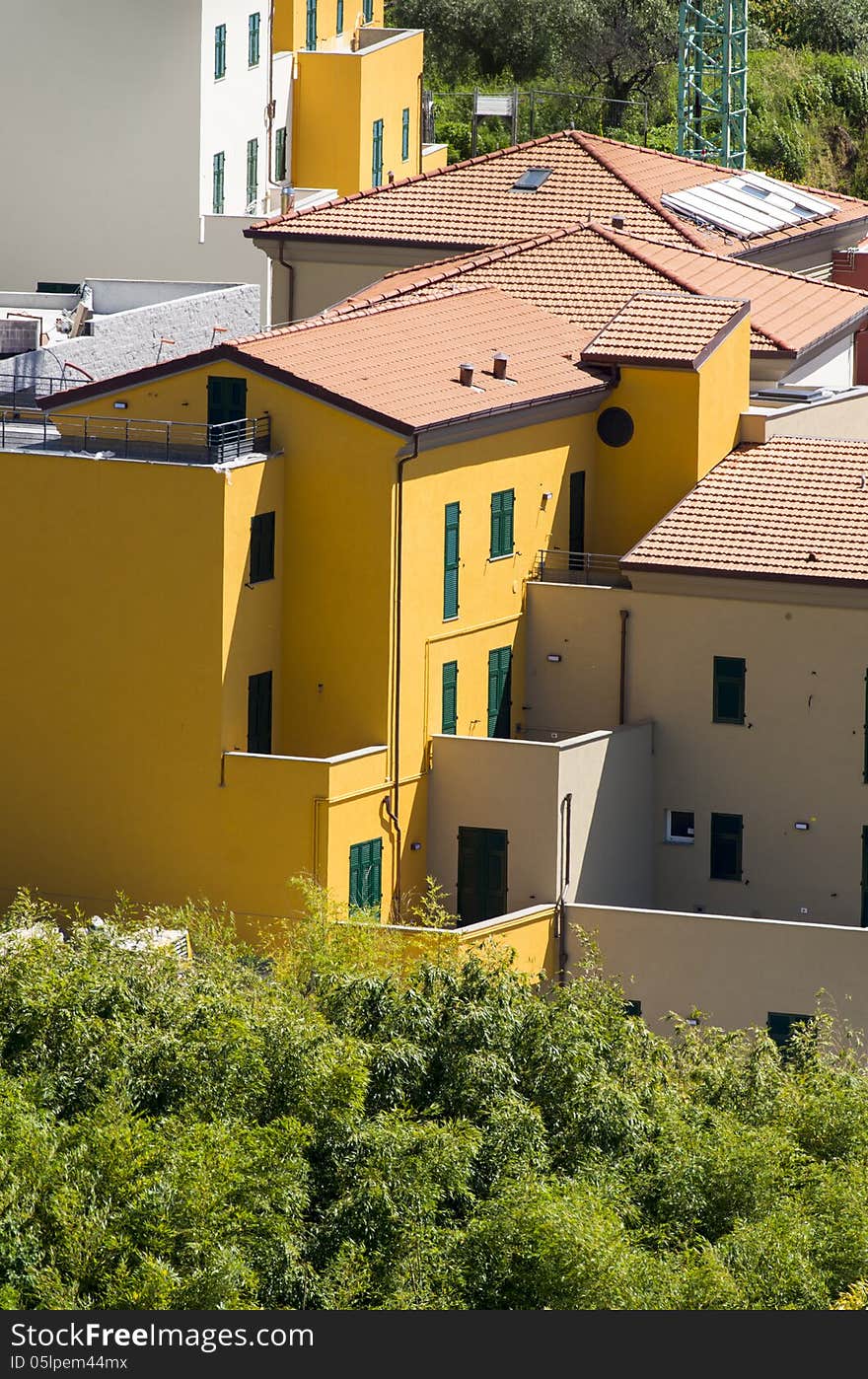 Residential house in a garden in la spezia