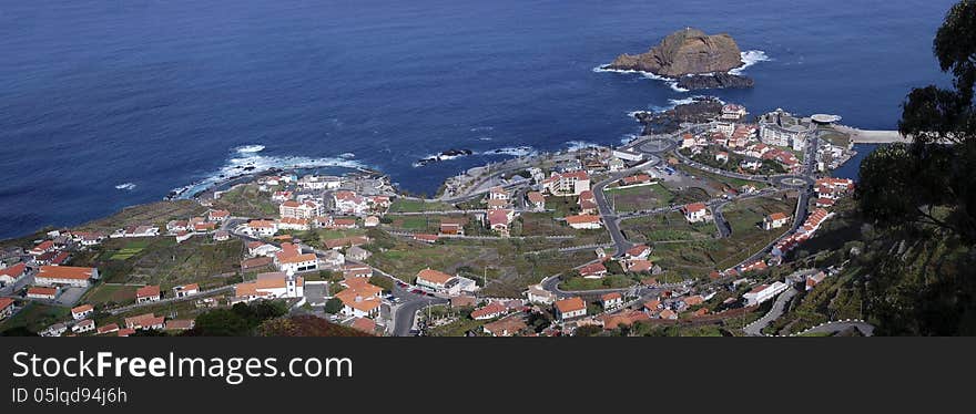 Panorama of the coast near Moniz