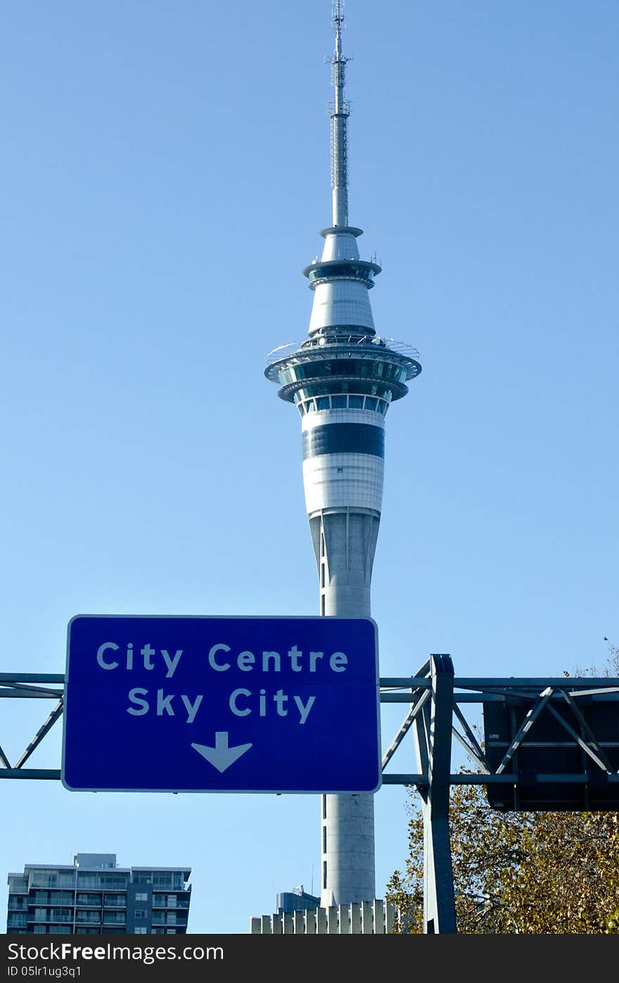 AUCKLAND, NZ - MAY 29:Auckland Sky Tower on May 29 2013.The tower attracts an average of 1,450 visitors per day (over 500,000 per year